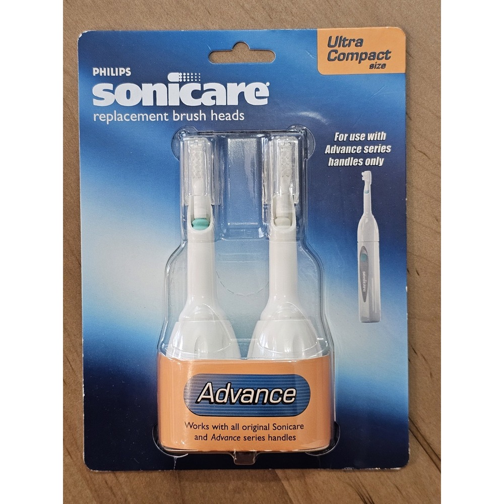 PHILIPS‎ Sonicare Advance Compact Replacement Toothbrush Heads Vintage 2003